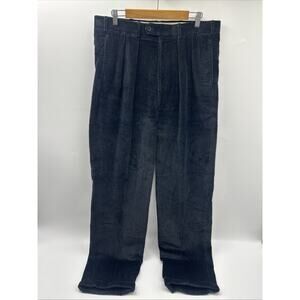 Carroll & Co Beverly Hills Men’s Pants Size 36x33 Corduroy BLACK MADE IN USA